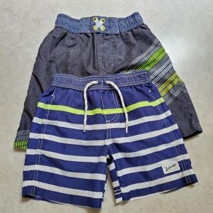 Carter's 3T & Cat & Jack 6/7 Swim Trunks